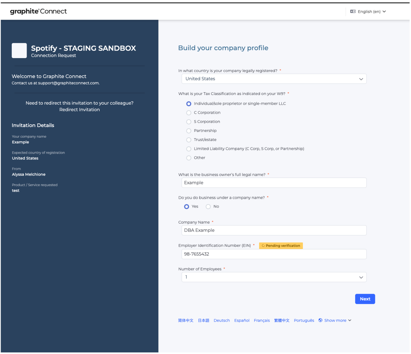 Build Your Company Profile