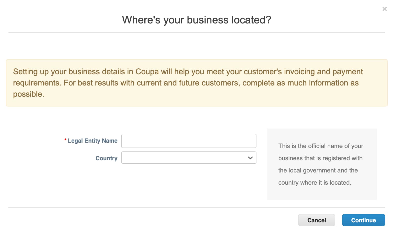 Step 2: Where's your business located?