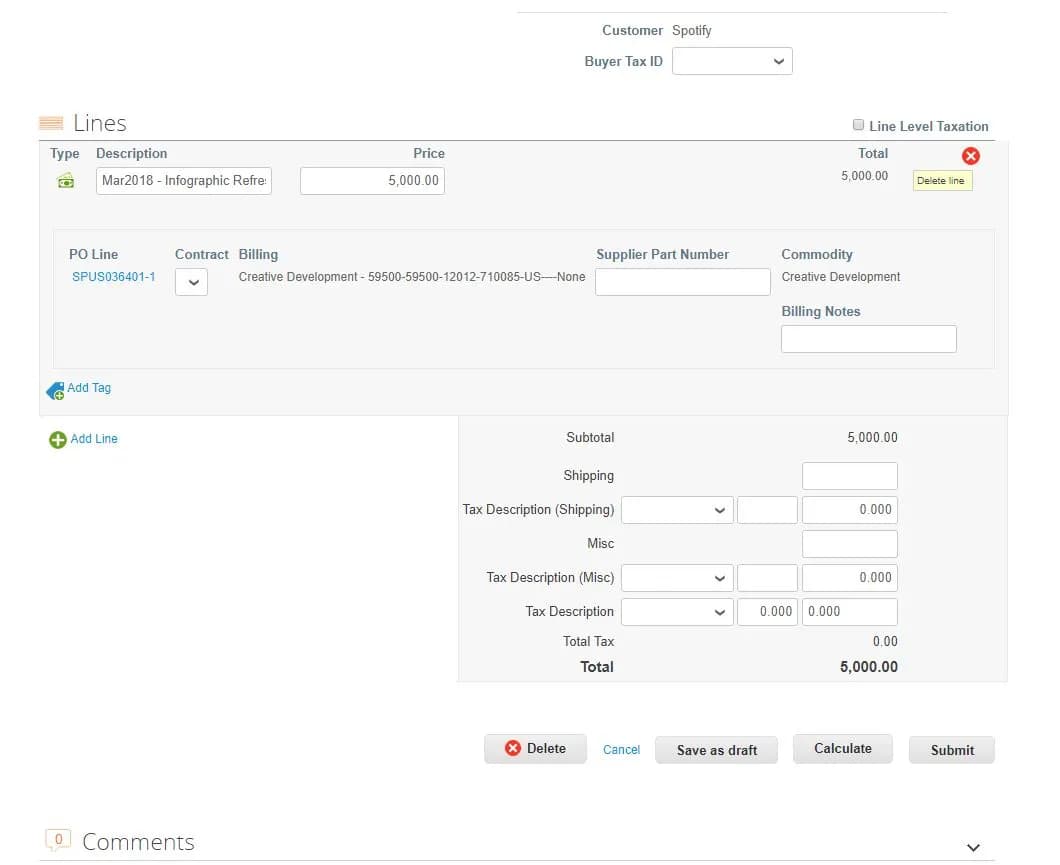 Edit Purchase Order Lines